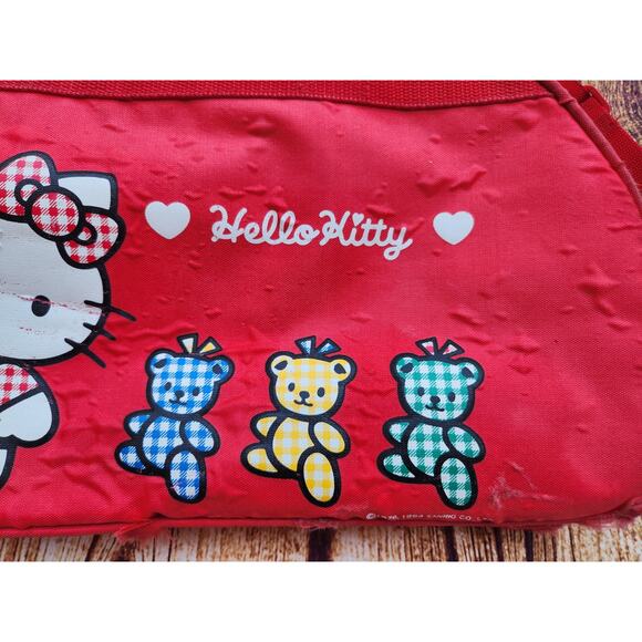 Hello Kitty Character Vintage Red Duffel Bag - Picture 8 of 16
